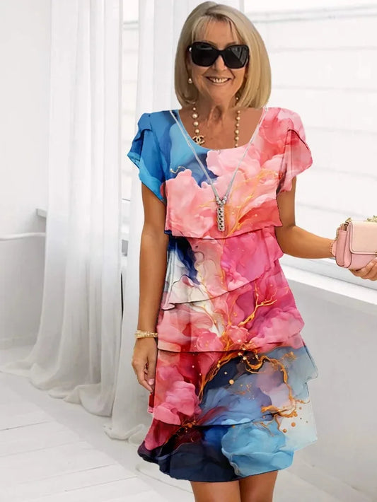 Adèle | Robe Élégante à Volants Légers