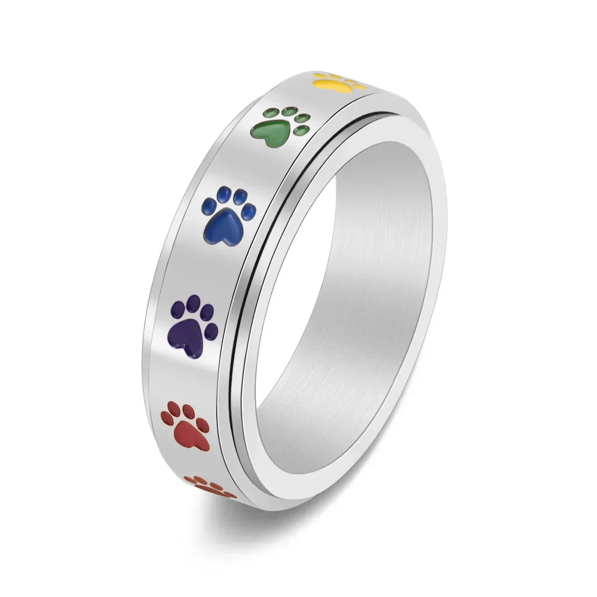 Amandine™ | Bague Patte Colorée