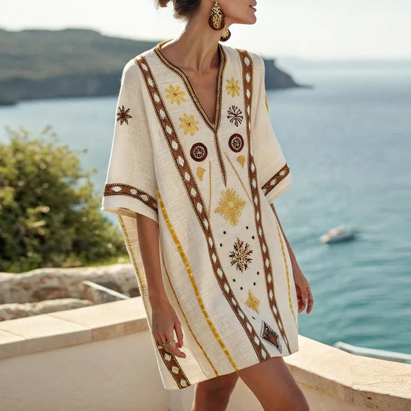 Élise™ | Robe V Brodée