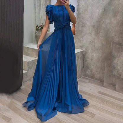 Nora | Robe de Soirée Plissée Élégante