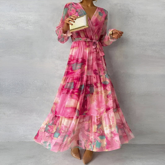 Roséline™ | Robe Fleurie Longue