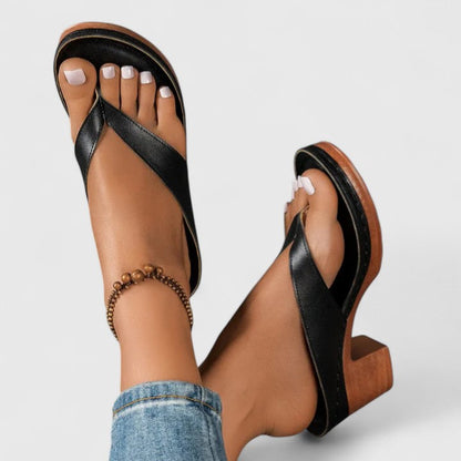 Maëlle™ | Sandales Talon Bloc Élégantes