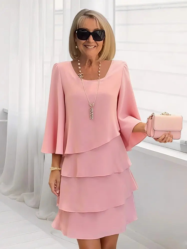 Élise | Robe Fluide Élégante à Volants