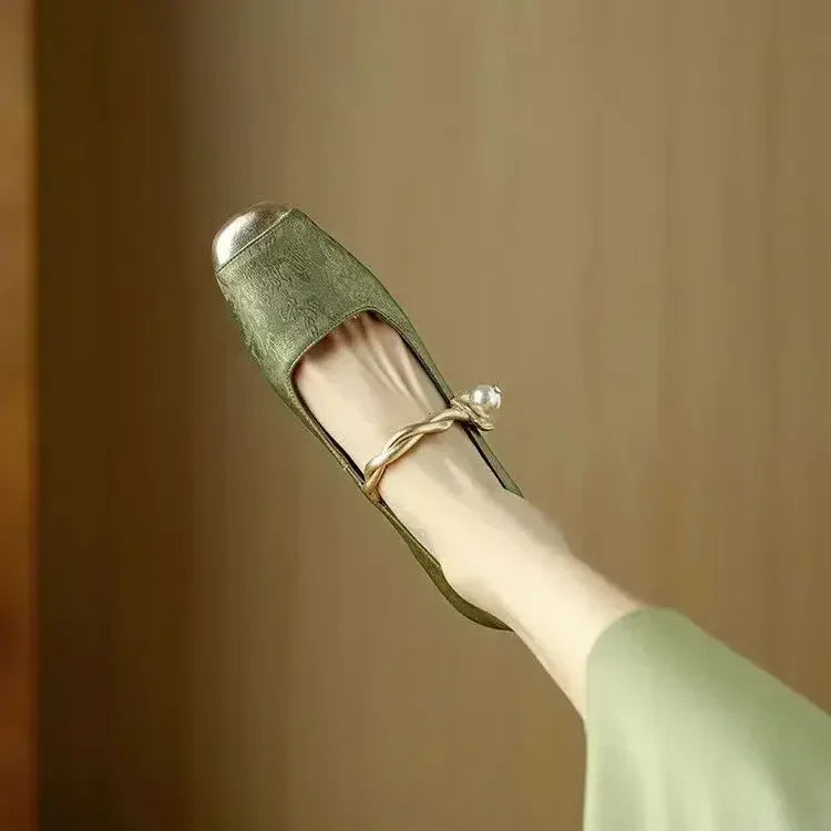 Nora | Talons Élégants à Détail Perlé