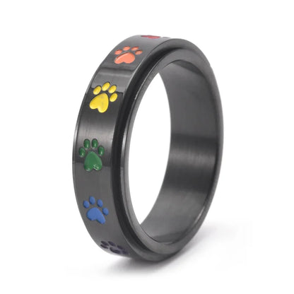 Amandine™ | Bague Patte Colorée