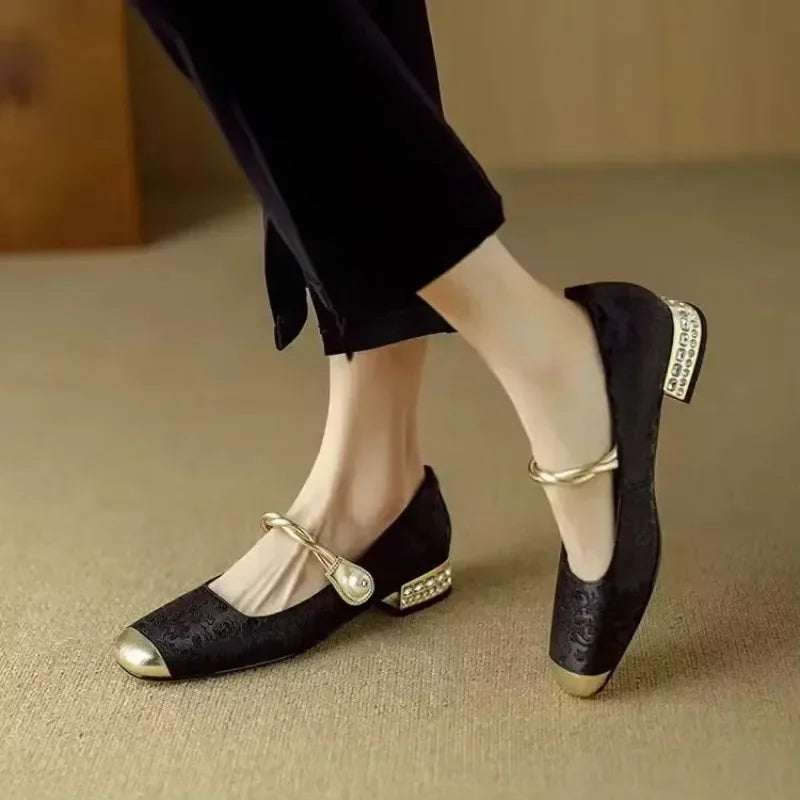 Nora | Talons Élégants à Détail Perlé