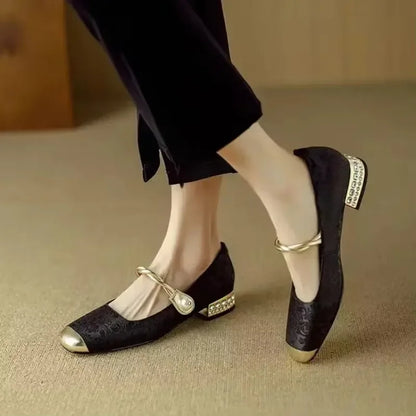 Nora | Talons Élégants à Détail Perlé