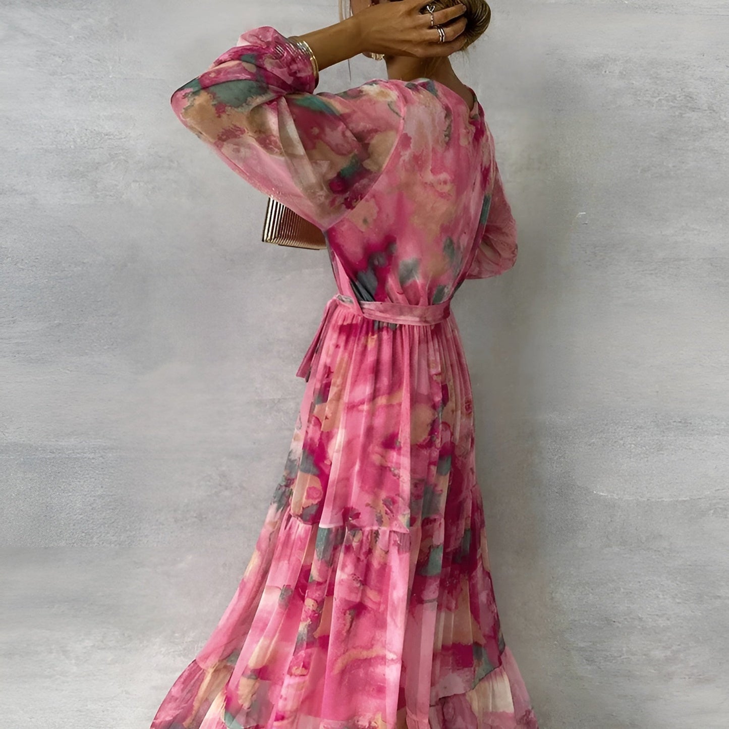 Roséline™ | Robe Fleurie Longue