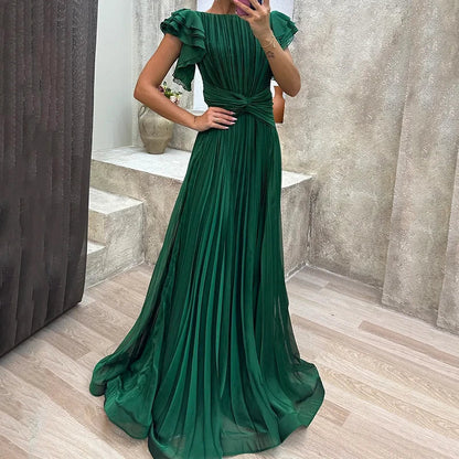 Nora | Robe de Soirée Plissée Élégante
