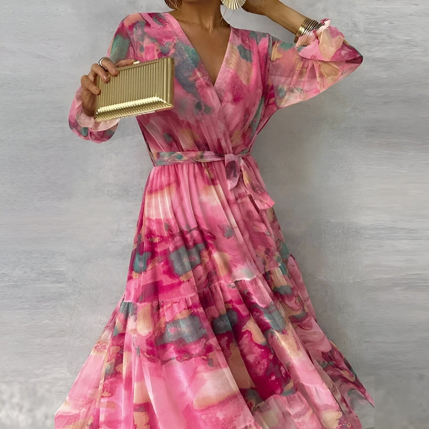 Roséline™ | Robe Fleurie Longue