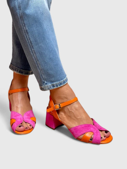 Noémie™ | Sandales à Talon Colorées