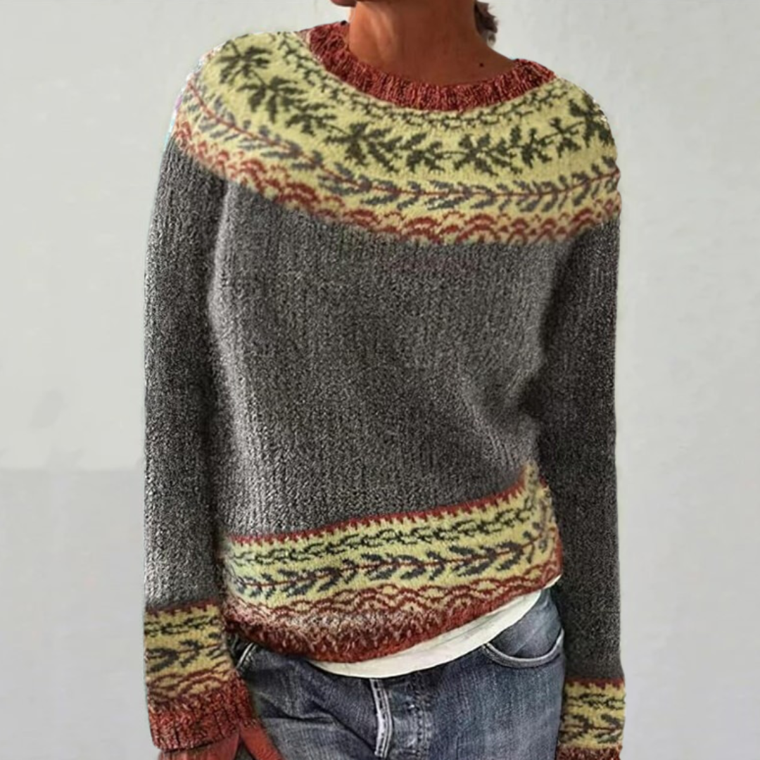Céliane™ | Pull Feuillage Nordique