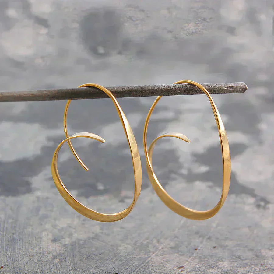 Sarah | Boucles d’Oreilles Spirale Élégantes