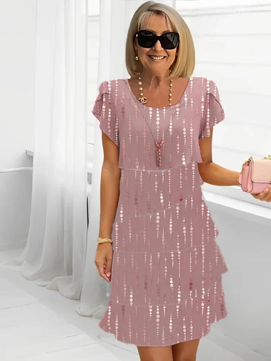 Isabelle | Robe Élégante à Volants Fluides