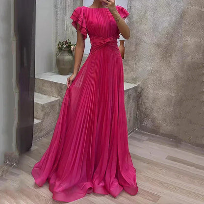Nora | Robe de Soirée Plissée Élégante