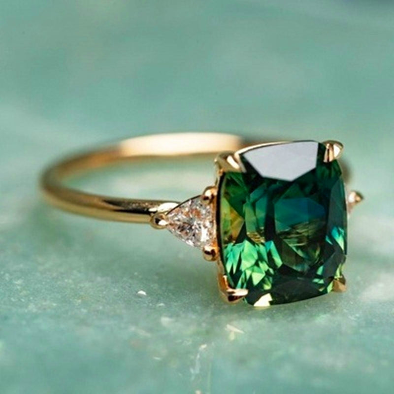 Mélanie™ | Zircon Vert Doré