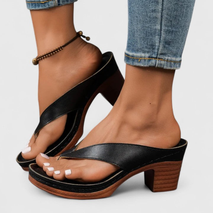 Maëlle™ | Sandales Talon Bloc Élégantes