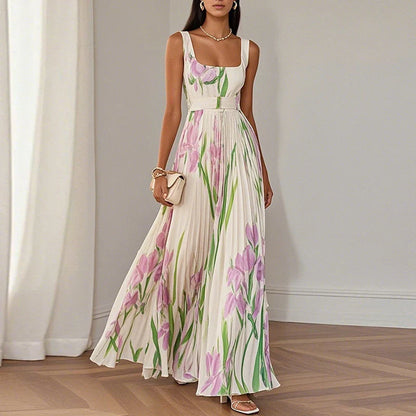 Valérie | Robe Maxi Évasée Florale