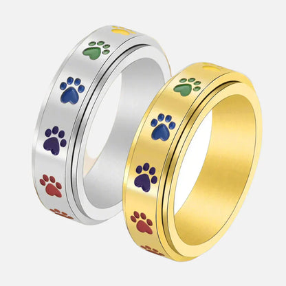 Amandine™ | Bague Patte Colorée