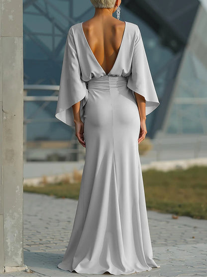 Mireille | Robe Élégante à Décolleté en V Dos Ouvert