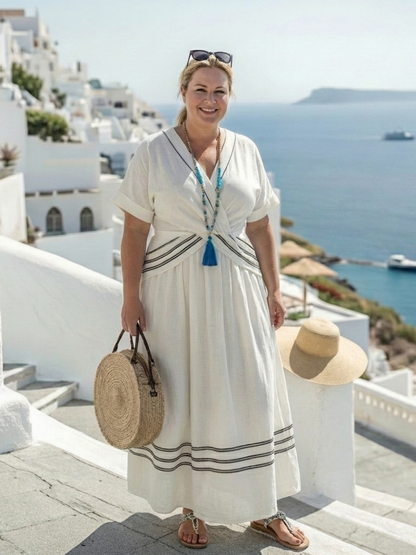 Maëlle | Robe Midi Portefeuille Élégante