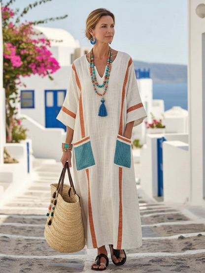 Inès | Robe Maxi à Décolleté en V