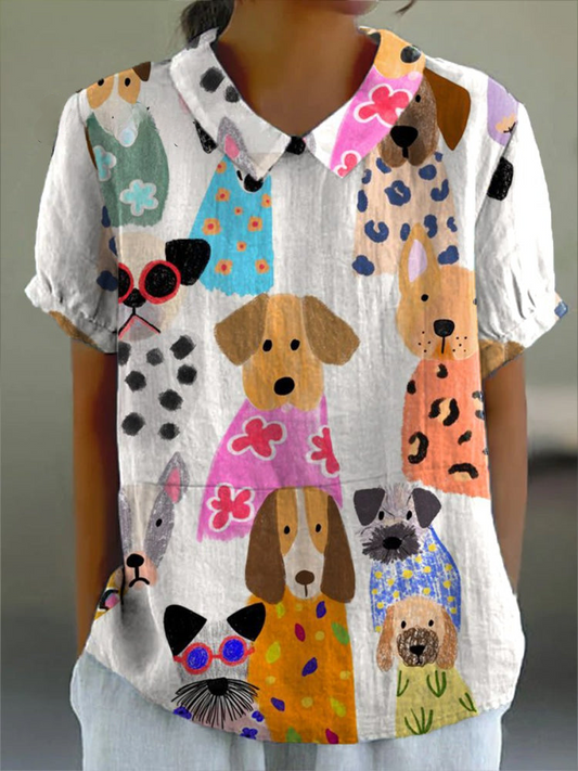 Marion | Chemise à Motif Chien