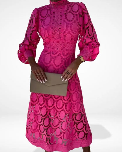 Élise | Robe Longue Élégante avec Dentelle
