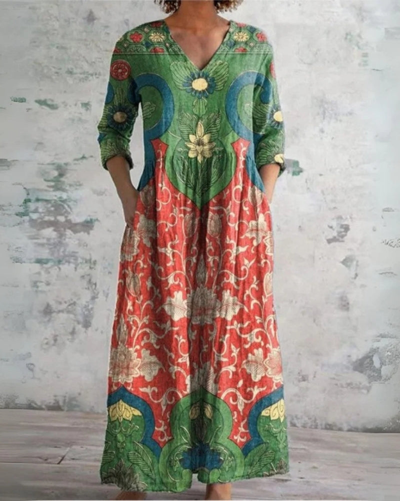 Juliette | Robe Maxi Florale Vintage