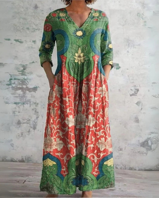 Juliette | Robe Maxi Florale Vintage