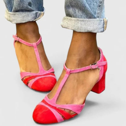 Louna™ | Escarpins Rouge Vernis Bride