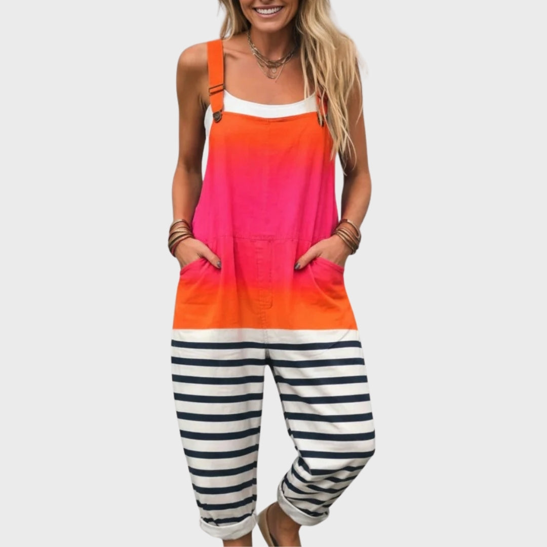 Manon™ | Pantalon Rayures Patchwork