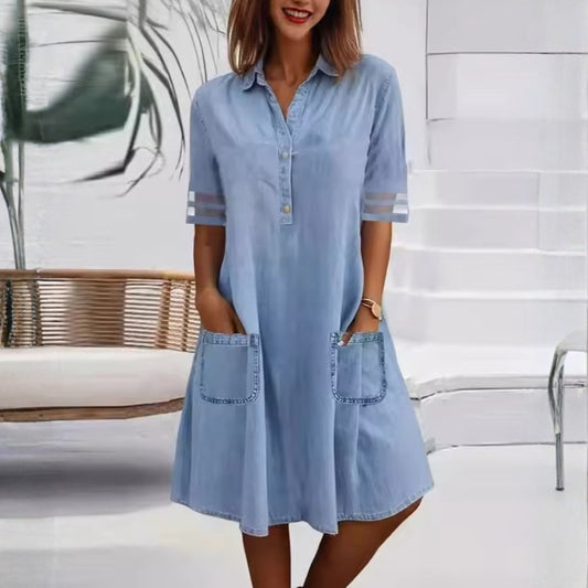 Maëlle™ | Robe Chemise Poches