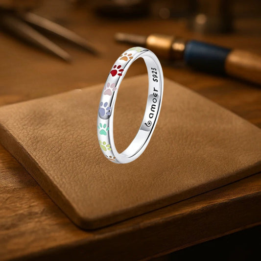 Éléa™ | Bague Empreintes Colorées
