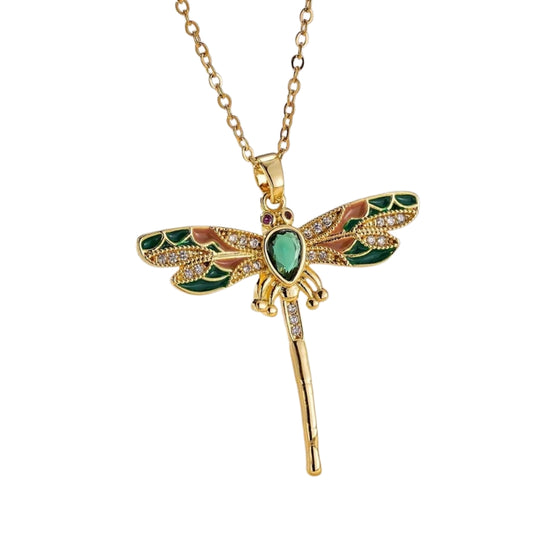 Élina™ | Collier Libellule Élancée