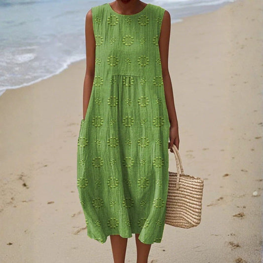 Clémérine™ | Robe Midi Poches