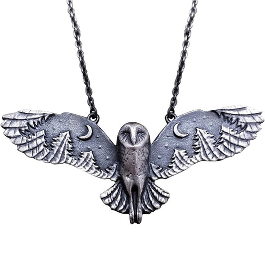 Noélie™ | Collier Chouette Forêt