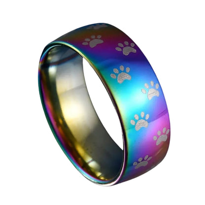 Roxane™ | Bague Patte Arc-en-ciel