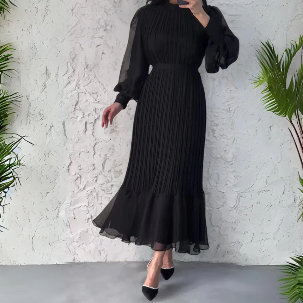 Seravelle™ | Robe Plissée Taille Marquée