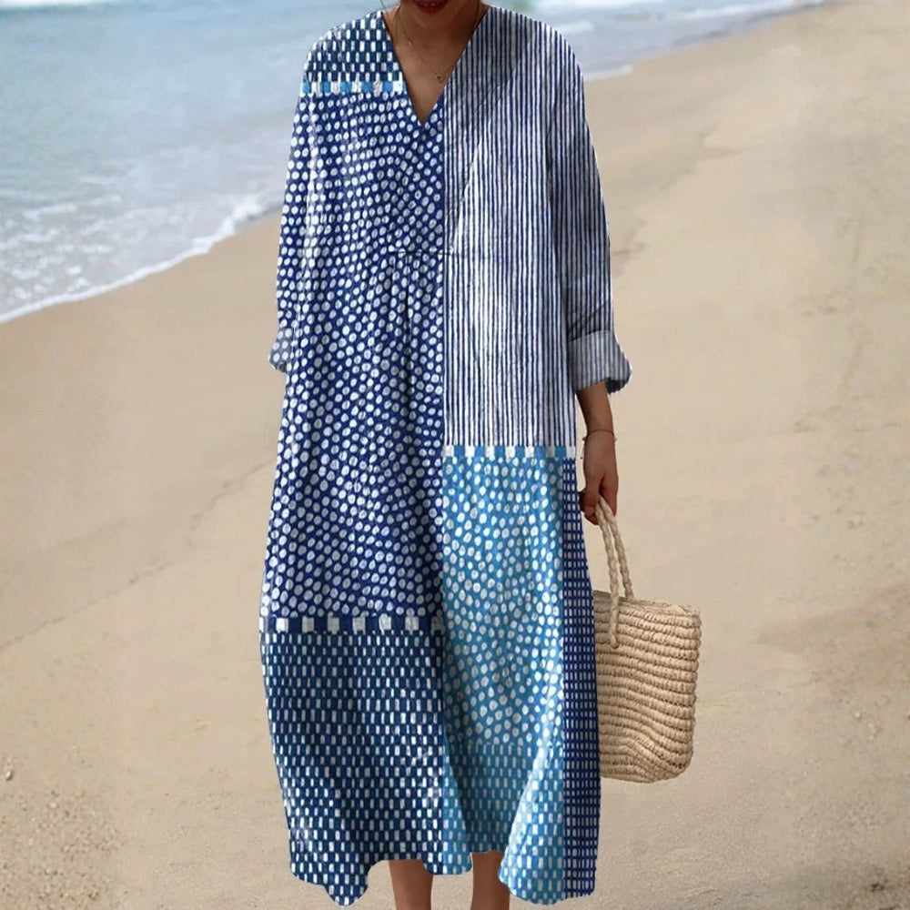 Alverine™ | Robe Midi Motifs Patchwork