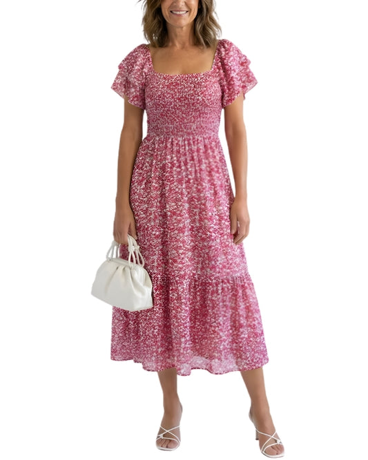 Émilie™ | Robe Été Épaules Dégagées Confort