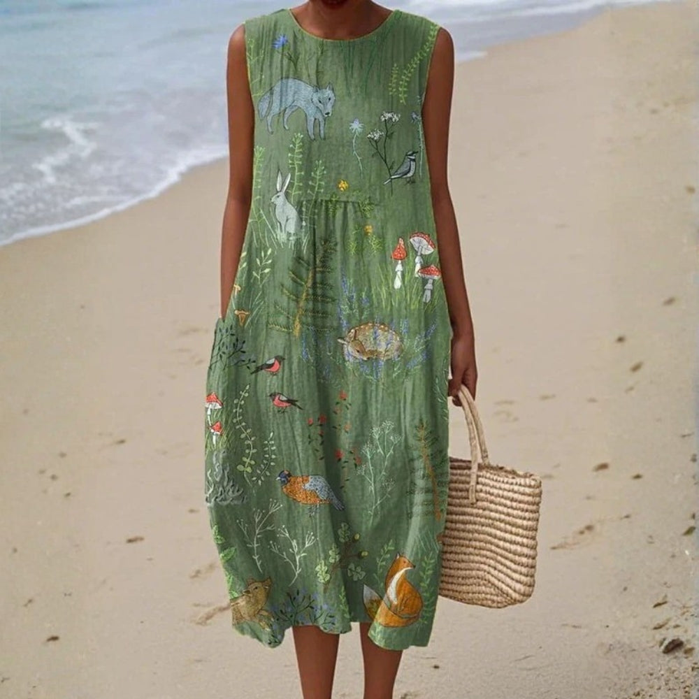 Sylviane™ | Robe Forêt Poétique