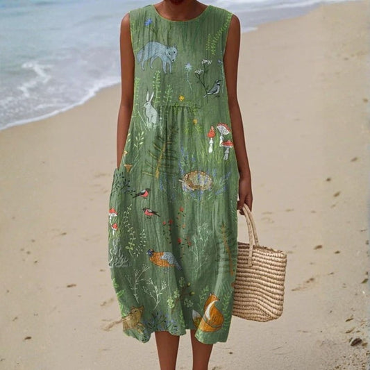 Sylviane™ | Robe Forêt Poétique