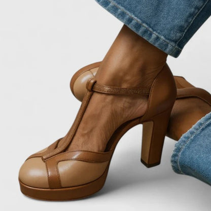 Faustine™ | Escarpins Talon Bloc Sculpté