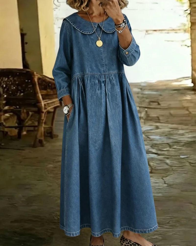 Alyndra™ | Denim Robe Ample Silhouette Flattée