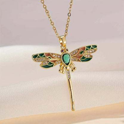 Élina™ | Collier Libellule Élancée