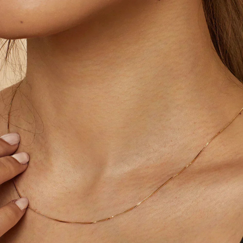 Laurine™ | Collier Chaîne Dorée Délicate