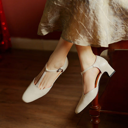 Lucienne | Talons à Bride en T Élégants