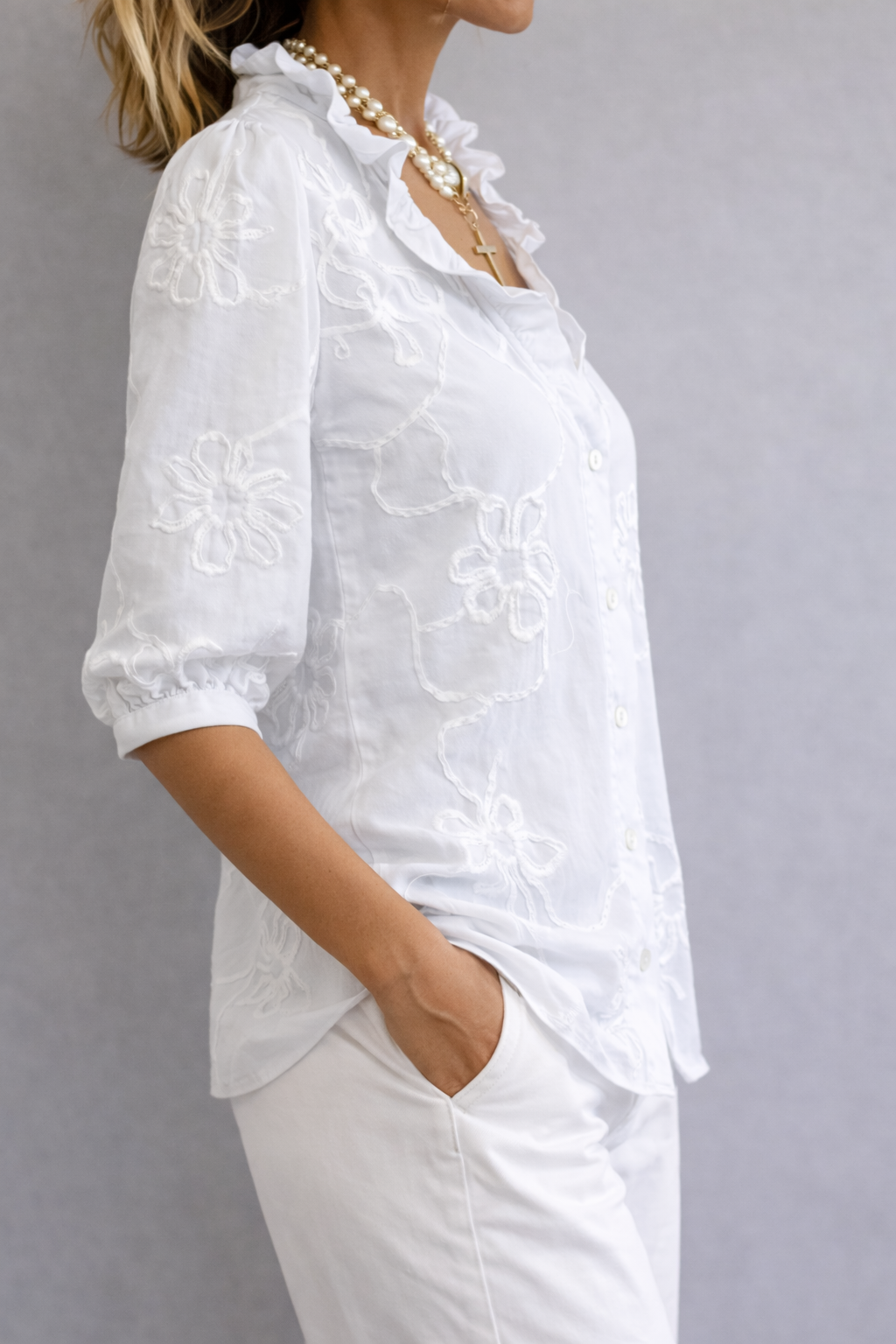 Sophie | Blouse Florale Moderne