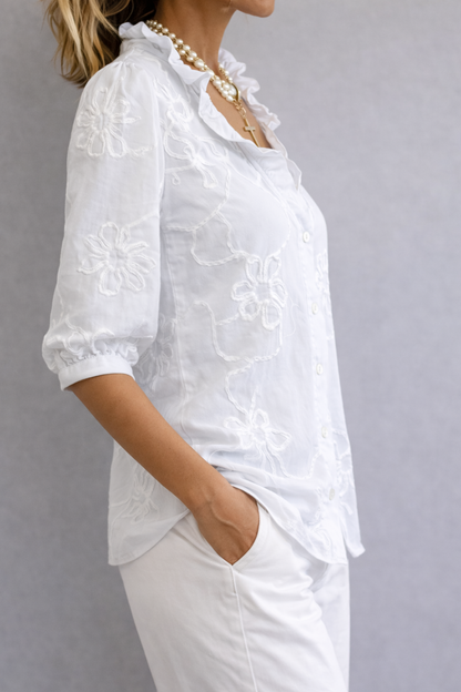 Sophie | Blouse Florale Moderne